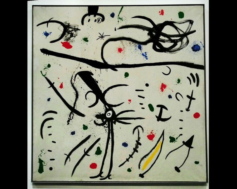 ジュアン・ミロ　「緑の目の少女」エディション無し額49×43絵33×26cm 20世紀の巨匠ミロ大回顧展｜桑原亘之介